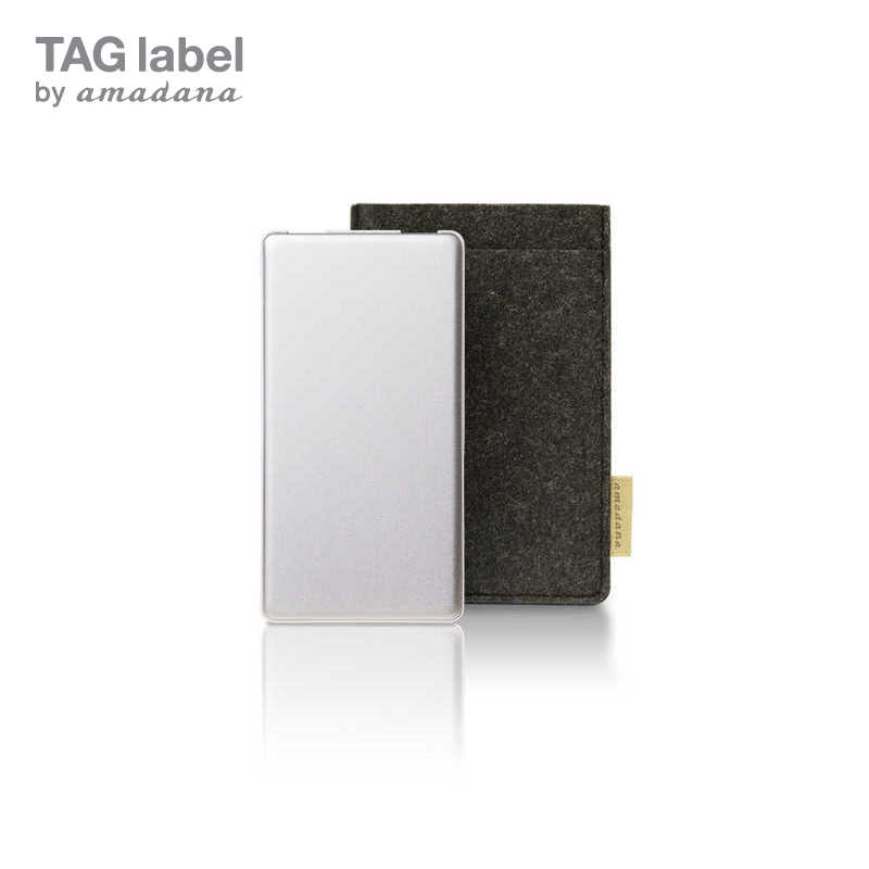 TAG label by amadana モバイルバッテリー mobile battery シルバｰ アマダナ 【68%OFF!】 バイ タグレーベル 誠実 ビックカメラグルｰプオリジナル TAGlabel AT-MBA62P-SV