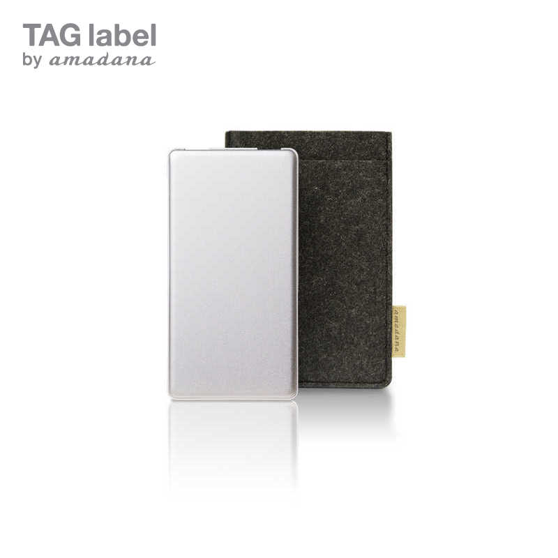 TAG label by amadana TAG label by amadana タグレーベル バイ アマダナ モバイルバッテリー [6200mAh /3ポート /充電タイプ] AT-MBA62P-SV シルバｰ AT-MBA62P-SV シルバｰ