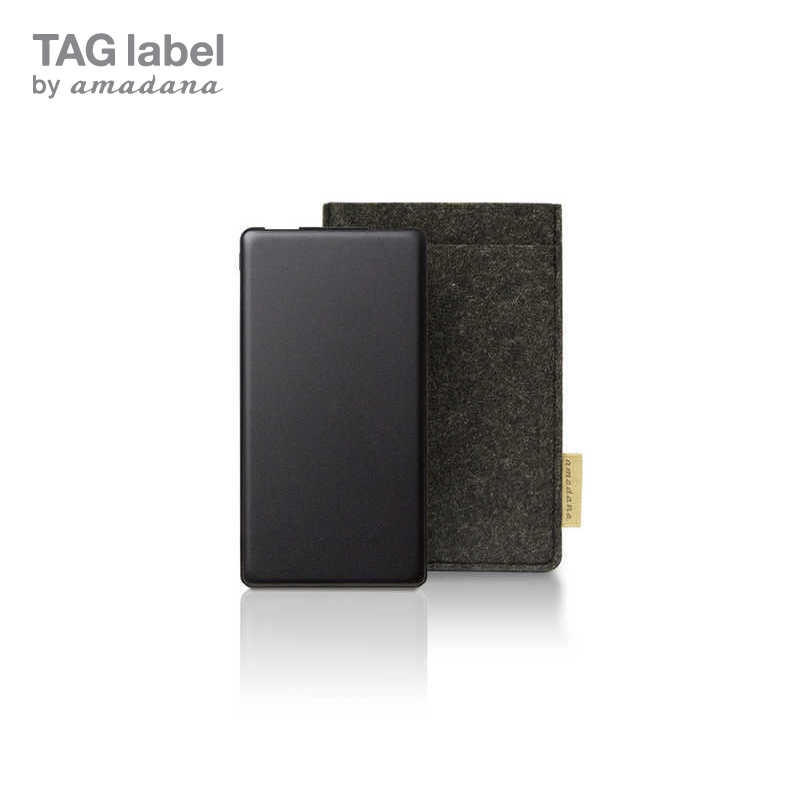 TAG label by amadana TAG label by amadana モバイルバッテリー mobile battery TAGlabel by amadana(タグレーベル バイ アマダナ) AT-MBA62P-BK ブラック【ビックカメラグルｰプオリジナル】 AT-MBA62P-BK ブラック【ビックカメラグルｰプオリジナル】