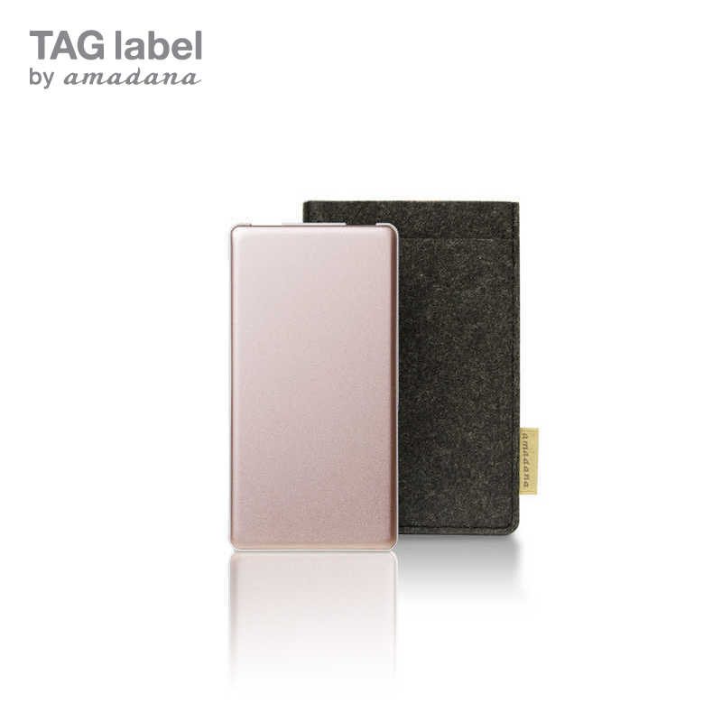 TAG label by amadana TAG label by amadana モバイルバッテリー mobile battery TAGlabel by amadana(タグレーベル バイ アマダナ) AT-MBA62P-RP ピンク AT-MBA62P-RP ピンク