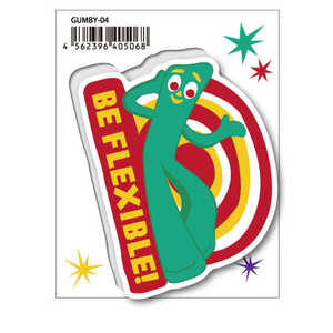 ゼネラルステッカー GUMBY ステッカー BE FLEXIBLE！ BE FLEXIBLE！ GUMBY04