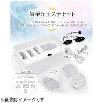 綺麗堂 美顔器 美ルル ヒカリミニ [LED美顔器 /国内・海外対応] KRD