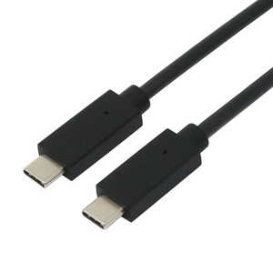 アイネックス USB-C ⇔ USB-Cケーブル [充電 /転送 /2m /USB Power Delivery /100W /USB2.0] ブラック U20CC-MM20P10