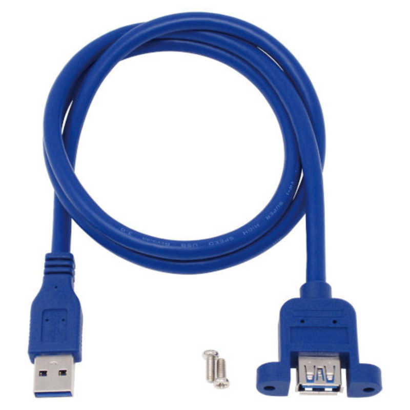 アイネックス アイネックス パネルマウント用USB3.0ケーブル Type-A接続 USB-022 ブルー USB-022 USB-022