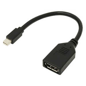 アイネックス Mini DisplayPort - DisplayPort変換ケーブル AMC-MDPDP ブラック
