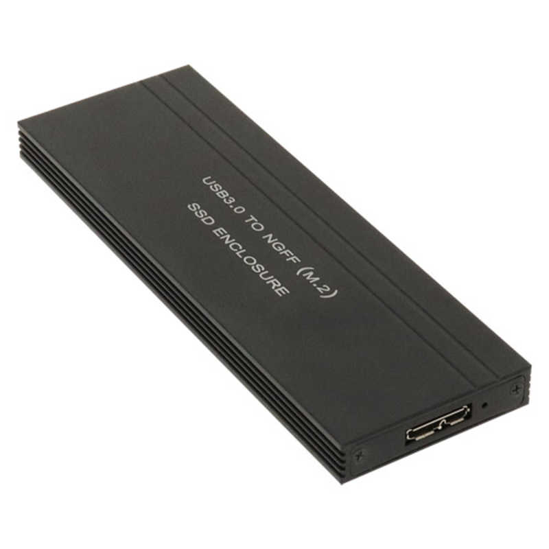 アイネックス アイネックス USB3.0接続 UASP対応 M.2 SATA SSDケース HDE-10 ブラック HDE-10 ブラック