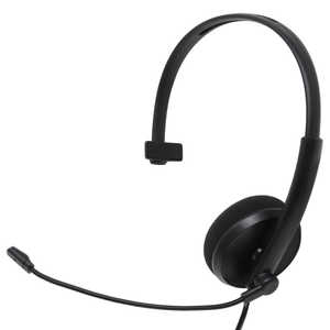 アイネックス ヘッドセット ブラック [USB /片耳 /ヘッドバンドタイプ] AHS-03
