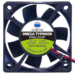 アイネックス Omega Typhoon 60mm (ケースファン/60mm角/標準タイプ/3000RPM) CFZ60FB