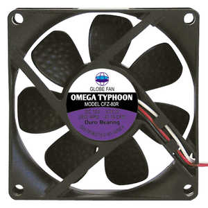 アイネックス ケースファン[80mm / 2800RPM] Omega Typhoon 80mm 高速タイプ CFZ-80RB