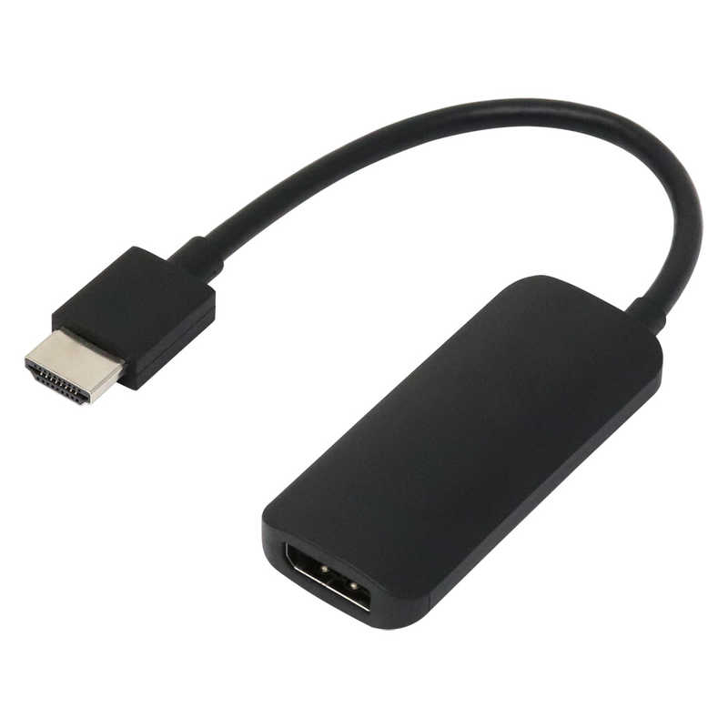アイネックス アイネックス 映像変換アダプタ [DisplayPort オス→メス HDMI] micro USBメス給電 ブラック [HDMI⇔DisplayPort /0.15m] AMCHDDPA AMCHDDPA