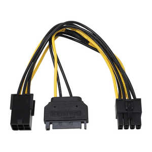 アイネックス PCI Express用電源変換ケーブル 15cm PX012A アイネックス PCI Express用電源変換ケーブル 15cm PX012A