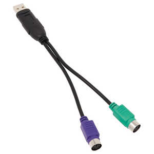 アイネックス PS/2変換ケーブル(ミニDIN6メス×2→USB Aタイプオス) ADV108C アイネックス PS/2変換ケーブル(ミニDIN6メス×2→USB Aタイプオス) ADV108C