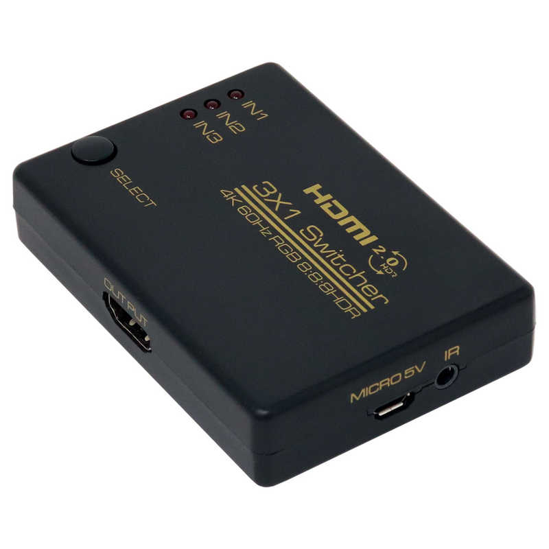 アイネックス アイネックス HDMI切替器 3入力→1出力 MSW-03A MSW-03A