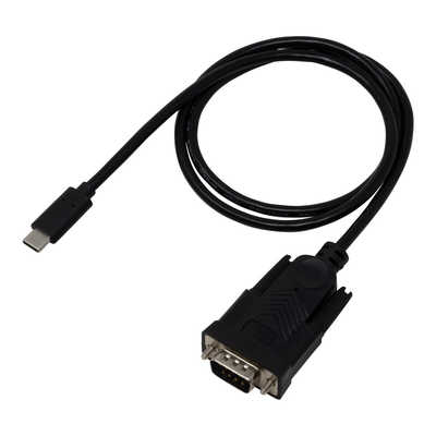 アイネックス USB-C ⇔ D-sub9ピン(RS-232C)ケーブル ［0.75m