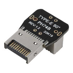 アイネックス フロントUSB Type-Cヘッダー変換アダプタ L型リバース USB028