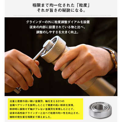 ロジック 手挽きコーヒーミル 1ZPRESSO コーヒーグラインダー Zpro  