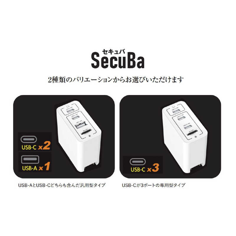 ロジック ロジック SECUBA HiCharger Pro USBタイプC×3ポート LG-SECUBA-HCP65W3C LG-SECUBA-HCP65W3C
