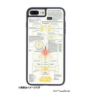 電子技販 iPhone 8 Plus用 STAR WARS FLASH X-WING 基板アートケース 白 P7P060W