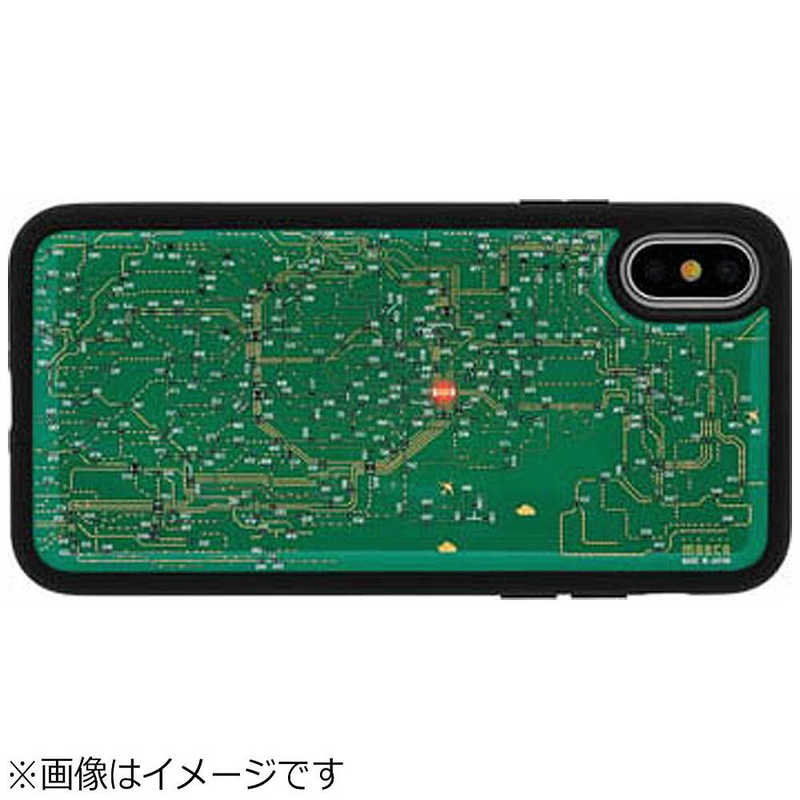 電子技販 電子技販 iPhone X用 FLASH 東京回路線図ケース 緑 PX010G PX010G