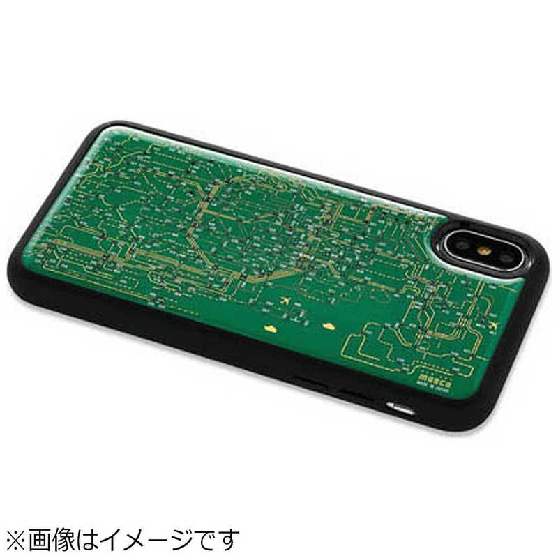 電子技販 電子技販 iPhone X用 FLASH 東京回路線図ケース 緑 PX010G PX010G