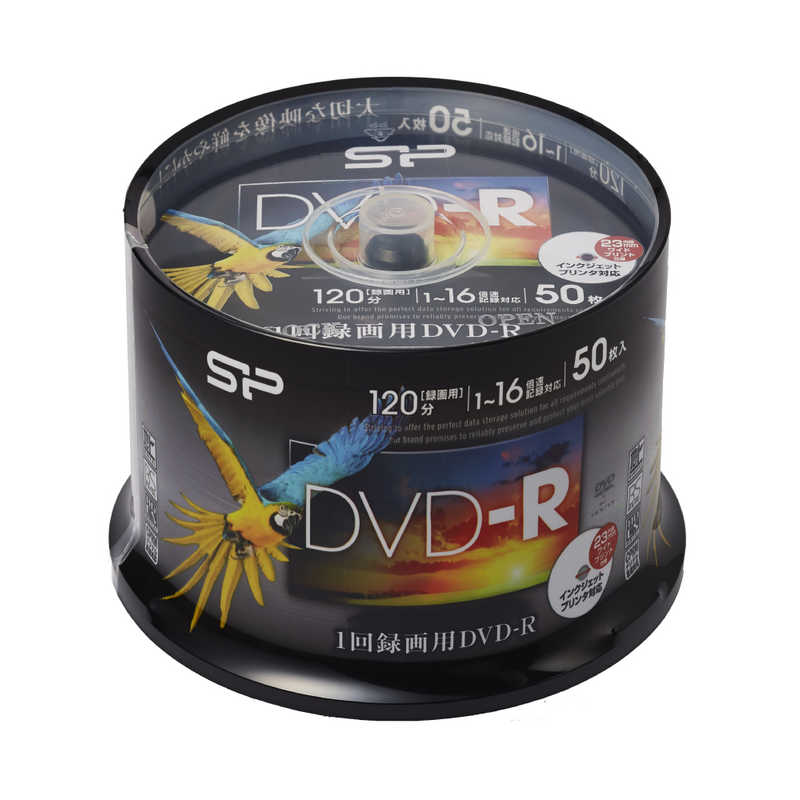 SILICONPOWER SILICONPOWER 録画用DVD-R 4.7GB スピンドルケース50枚 [4.7GB/インクジェットプリンター対応] SPDR120PWC50S SPDR120PWC50S