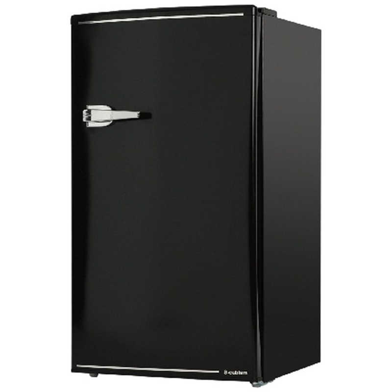 エスキュービズムエレクトリック エスキュービズムエレクトリック 冷蔵庫 レトロ冷蔵庫シリーズ ブラック [1ドア /右開きタイプ /85L] WRD-1085-K WRD-1085-K