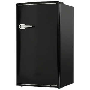 エスキュービズムエレクトリック 冷蔵庫 レトロ冷蔵庫シリーズ ブラック [1ドア /右開きタイプ /85L] WRD-1085-K