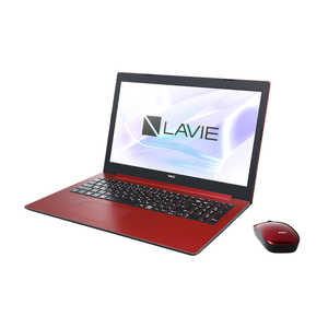 NEC ノートパソコン LAVIE Note Standard カームレッド ［15.6型 /intel Core i3 /メモリ：4GB /HDD：1TB］ PC-NS300KAR