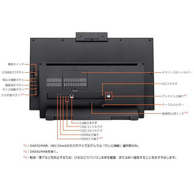 NEC PC-DA970MAB M.2 SSD+HDD TV ハイレゾ NEC LAVIE Desk All-in-one デスクトップパソコン [27型 /CPU