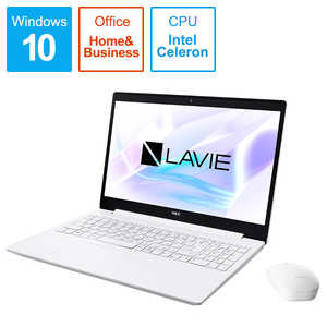 NEC ノートパソコン LAVIE Note Standard カームホワイト ［15.6型 /intel Celeron /メモリ：4GB /HDD：1TB］ PC-NS150NAW