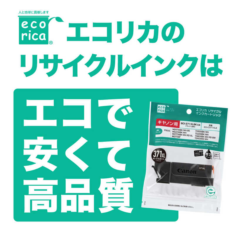 エコリカ エコリカ ｢互換｣｢キヤノン:BCI-351+350/6MP対応｣リサイクルインクカートリッジ ECI-C351-6P ECI-C351-6P