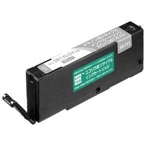 エコリカ リサイクルインクカートリッジ【キヤノン用 BCI-381XLGY互換】 ECI-C381XLGY エコリカ リサイクルインクカートリッジ【キヤノン用 BCI-381XLGY互換】 ECI-C381XLGY