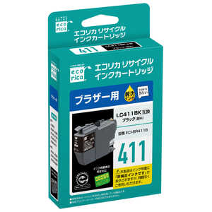 ꥫ ߴꥵ륤󥯥ȥå Υ֥饶 LC411BK ֥å ECI-BR411B