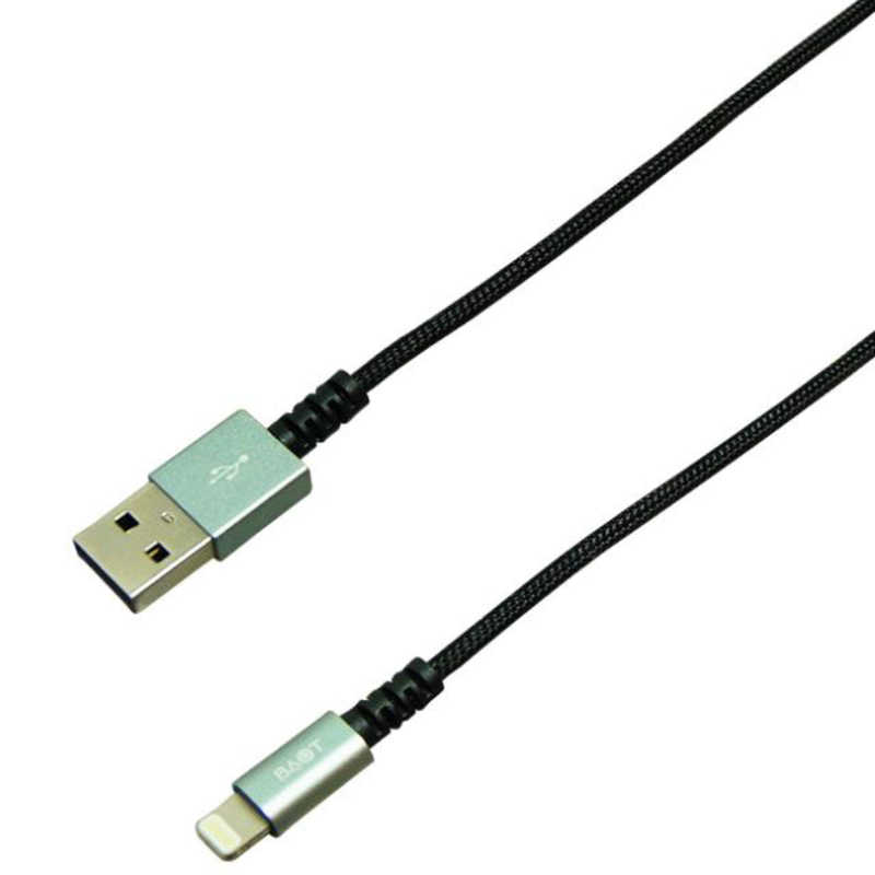 ティレイズ ティレイズ ［ライトニング］ ケーブル 充電・転送 2.4A （1m）MFi認証　スペースグレー BUSLAN100GY BUSLAN100GY