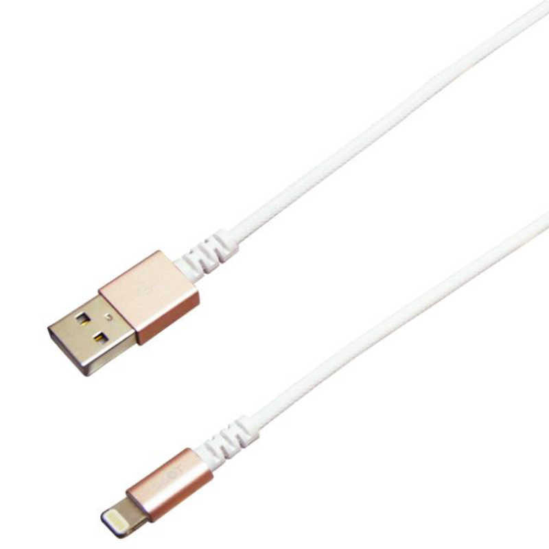 ティレイズ ティレイズ [ライトニングケーブル]充電･転送 2.4A(1.0m･ピンク)MFi認証 BUSLAN100PK BUSLAN100PK