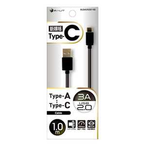 バウト [Type-C] ケーブル USB2.0 3A 1m BK BUSAC2030100BK