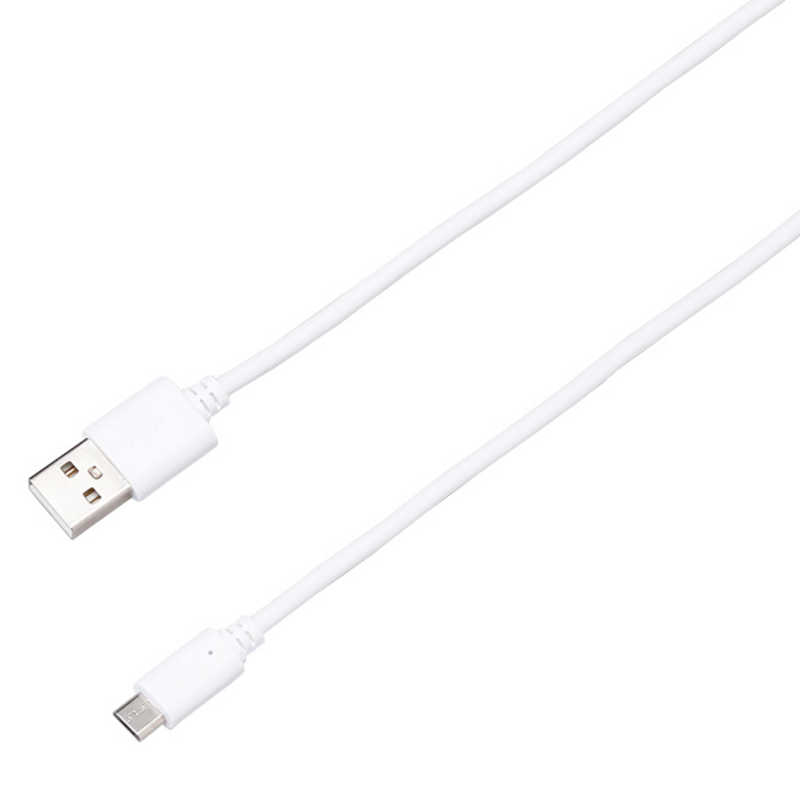 ティレイズ ティレイズ [micro USB] 高出力対応ケーブル 2A 2.0m WH BCUSM200WH(ホワイ BCUSM200WH(ホワイ