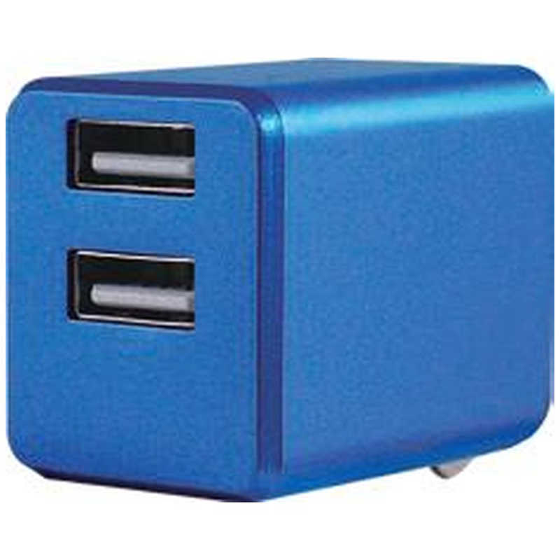 ティレイズ ティレイズ PREMIUM　スマホ用USB充電コンセントアダプタ 3.4A　BL BAC2U34BL BAC2U34BL