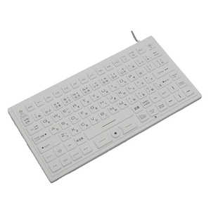 ビットトレードワン キーボード 防水防塵 ［有線 /USB］ ホワイト BTKB91WPWH