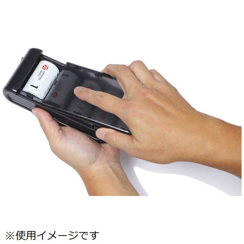 ORIGINALBASIC ORIGINALBASIC 単1形乾電池式モバイル充電器 ドカでん ［2ポート］ OB-DMC1-K OB-DMC1-K