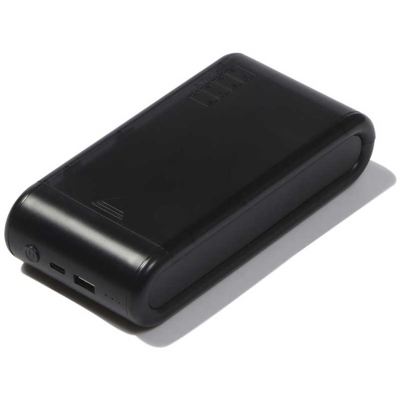 ORIGINALBASIC ORIGINALBASIC 単1形乾電池式モバイル充電器 ドカでん ［2ポート］ OB-DMC1-K OB-DMC1-K