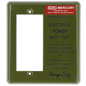 キーストーン MERCURY ワイドスイッチプレート ME0496 29.カーキ ME0496WIDE
