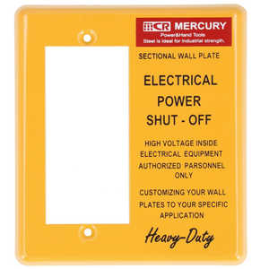 キーストーン MERCURY ワイドスイッチプレート ME0496 36.マスタード ME0496WIDE