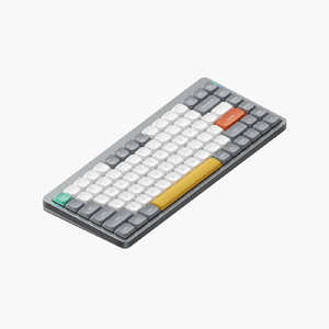 NUPHY Air75 V2 75％超 薄型ワイヤレスメカニカルキーボード グレー Moss (Tactile 60gf) ［有線・ワイヤレス］ ga75v2m