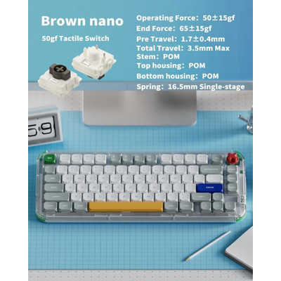 キーボード Nuphy kick75 brown nano NuPhy Kick75 レビュー｜ハイ・ロー自由に遊べる！欲張り仕様の