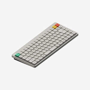 NUPHY Node75 ���J�j�J���L�[�{�[�h�EJIS�ERed nano��(���j�A) �m�L���E���C�����X / Bluetooth�EUSB (Type-C)�n Lunar White n75nwrj