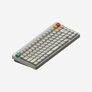 NUPHY Node75 ���J�j�J���L�[�{�[�h�EJIS�EBrown Maxo��(�^�N�^�C��) �m�L���E���C�����X / Bluetooth�EUSB (Type-C)�n Lunar White n75mwbj