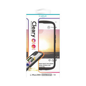 MSソリューションズ iPhone 14 6.1インチ耐衝撃ハイブリッドケース 「Cleary」 ダークグレー LNIM22PLCGY