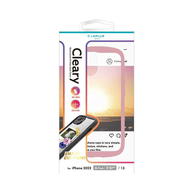 MSソリューションズ MSソリューションズ iPhone 14 6.1インチ耐衝撃ハイブリッドケース 「Cleary」 ダスティピンク LNIM22PLCPK LNIM22PLCPK