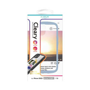 MSソリューションズ iPhone 14 6.1インチ耐衝撃ハイブリッドケース 「Cleary」 ライトブルー LNIM22PLCLBL